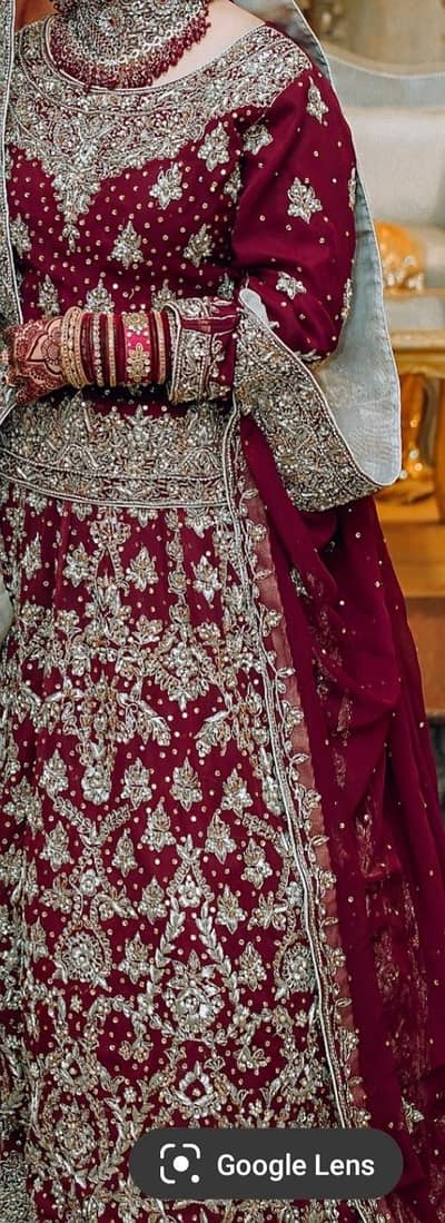 Bridal Lehenga kurti along with dupptta and pouch for sale