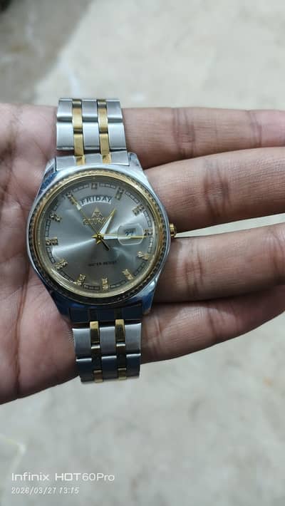 Citron Luxury Day-Date Watch | President Style Two-Tone