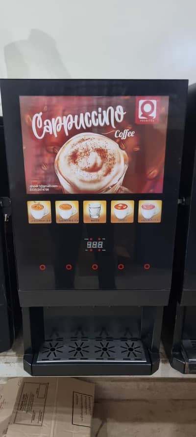 Tea and coffee vending machine