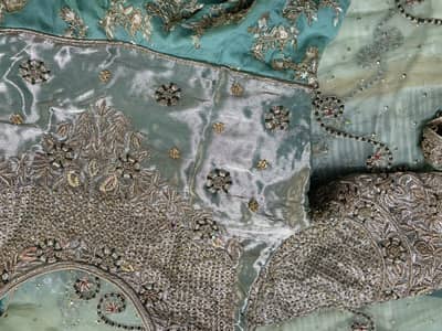 Urgent sale mint green lehanga