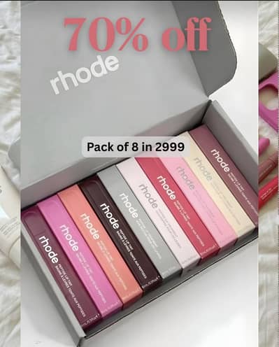 Rhode lip tint 8pc set