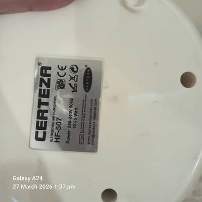 CERTEZA AIR HUMIDIFIER HF -507