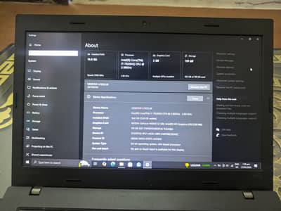 Laptop Lenovo T470p | i7 7th Gen | 16/128  |  2GB NVidia GPU