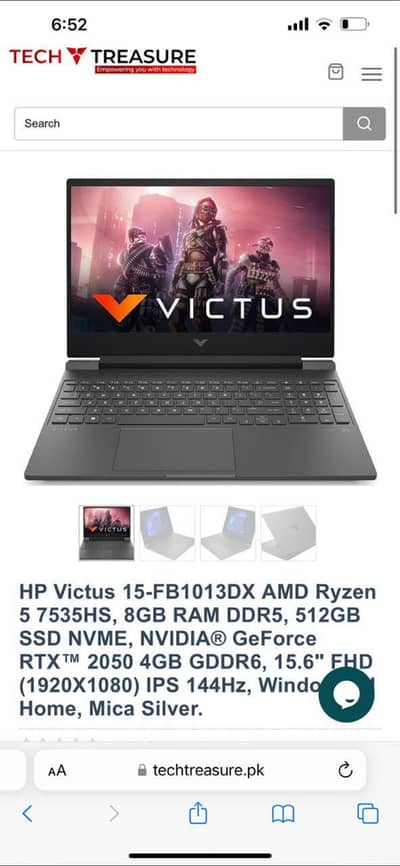 HP victus(gaming laptop)