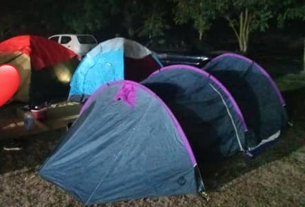 imported double layer camp tunnel