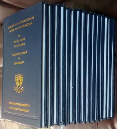 Student Thesis Binding Flex Printing Designing Typing Scan Bill Books