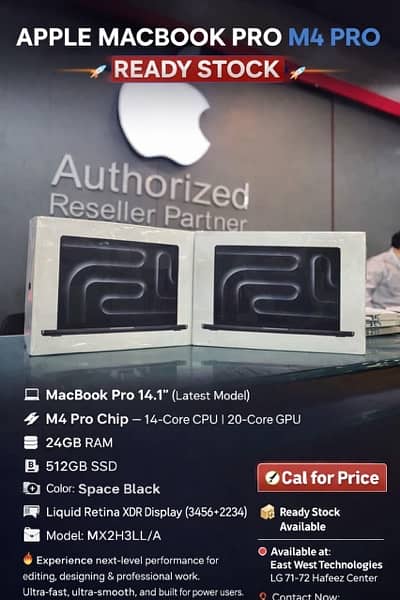 MacBook  m4 pro chip   14  inch 24/512