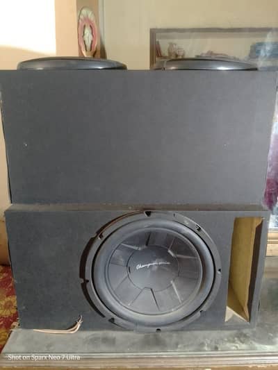 car buffer and speakers