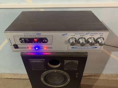 amplifier with speaker box