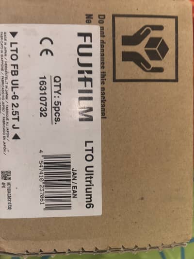 FUJIfILM LTO utrium 6  6.25tb cartridge 5 pack