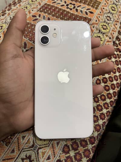 iPhone 12  condition 10/9 storage 64 gb with two pouch