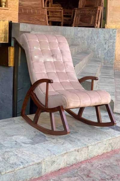 wooden rocking chair
