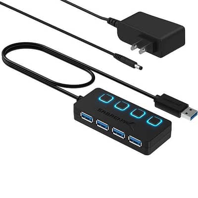 Sabrent 4-Port USB 3.0 Gaming Hub (whatsapp 0333 6233364