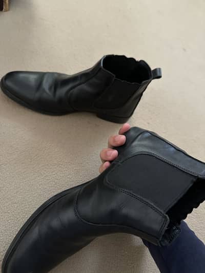 Mears Chelsea boots black leather