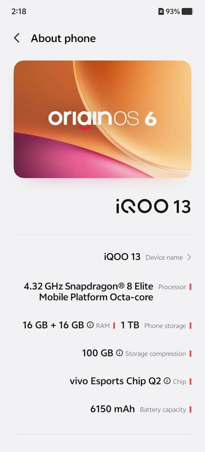 Iqoo 13 BMW Edition 16gb+16gb/1TB