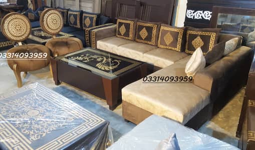 L shape sofa in Master Molty foam