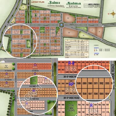 Saima Arabian Ranches Plot For Sale 150 FT Main Road | 100 FT Road Corner West Open