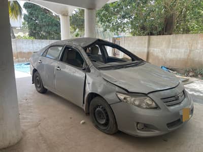 toyotta corrola 2010 / minor accident just outside as shown in picture