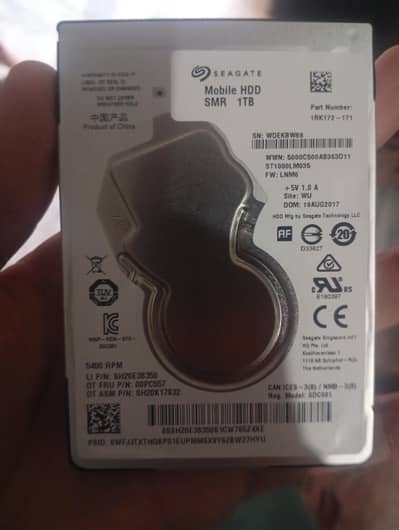 SEAGATE 1TB HDD