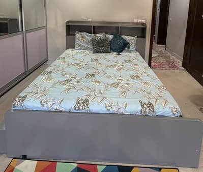 Modern Double Bed with Storage – Good Condition