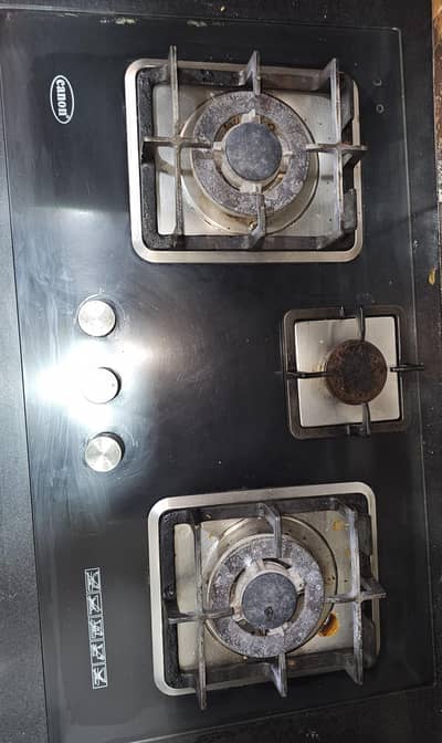 canon 3 burner Glass
