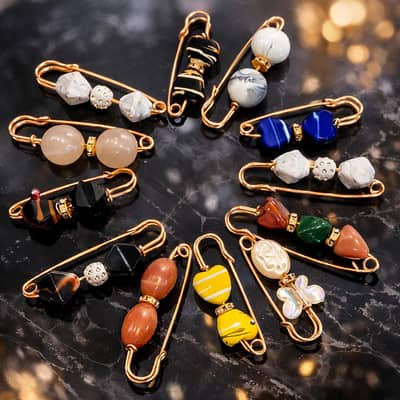 Stylish scarf and Hijab pins , Brooches