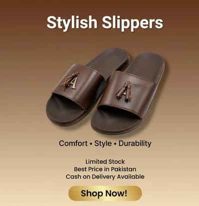 Brown PVC Tassel Slide Sandals for Men