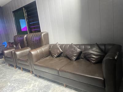 Leather  5 seater sofa set
