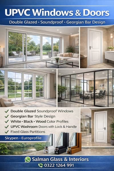 UPVC Windows | Aluminium Windows | Glass Work | Fabrication