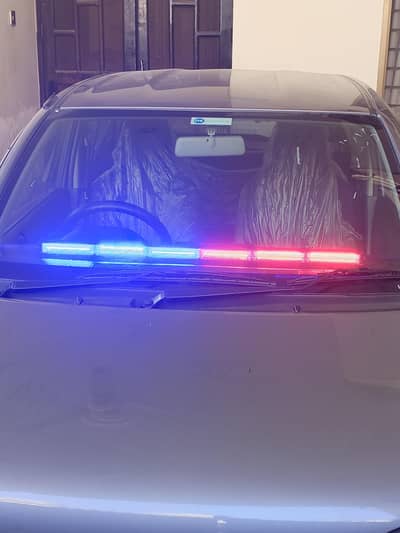 full size police and White flasher with remote