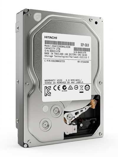 Hitachi Ultrastar 2TB Enterprise HDD - 7200 RPM - 100% Health