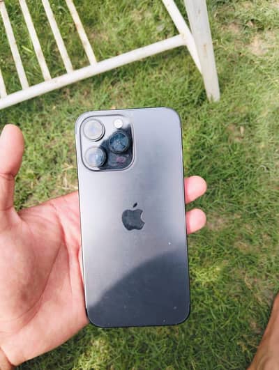 iphone 14 pro max 128gb jv black colour with box n cable