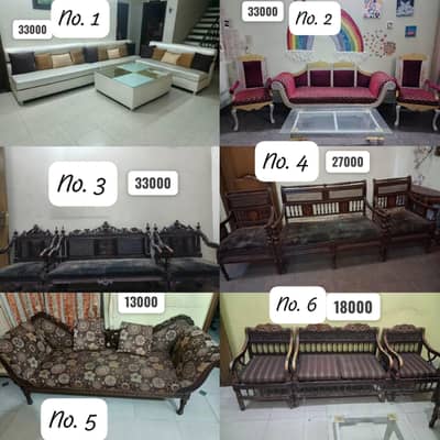 Chinyuti Sofas | Dewaans | 3 seater sofas + tables in bulk quantity