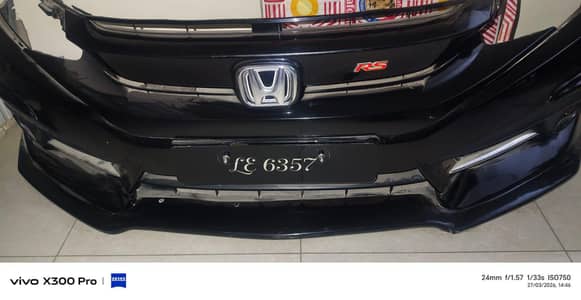 Civic X front bumper with kit