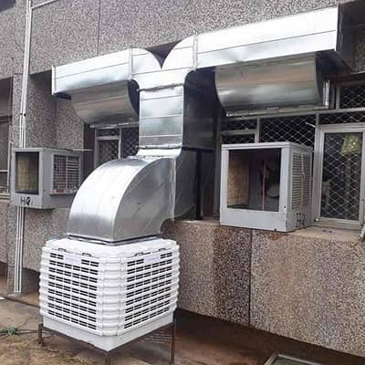 Evaporative air Cooler China cooler Ducting Exaust Hood Duct Cooler