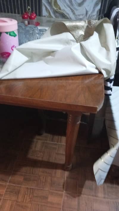 sheesham wood dining table set with 6 chairs-solid wooden -excelent