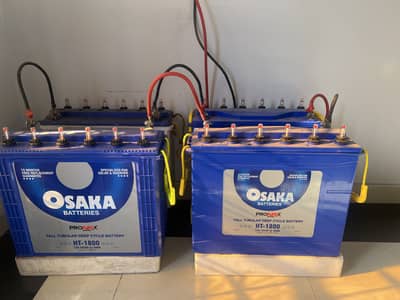 Osaka tubular 185ah TA 1800 (1 month use)