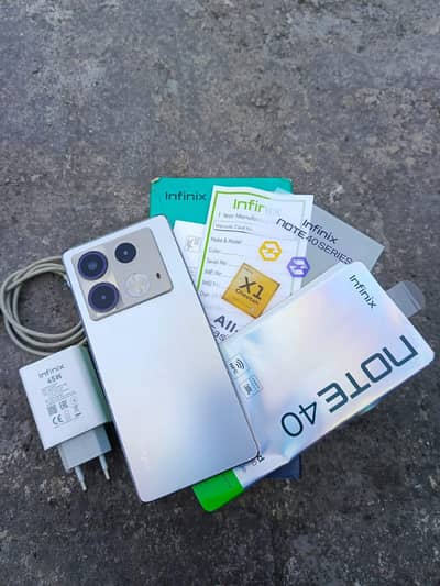Infinix Note 40 8+8/256 With box & 45Watt charger