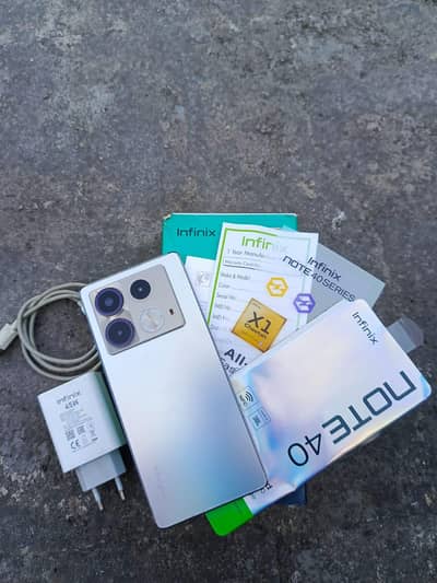 Infinix Note 40 8+8/256 With box & 45Watt charger