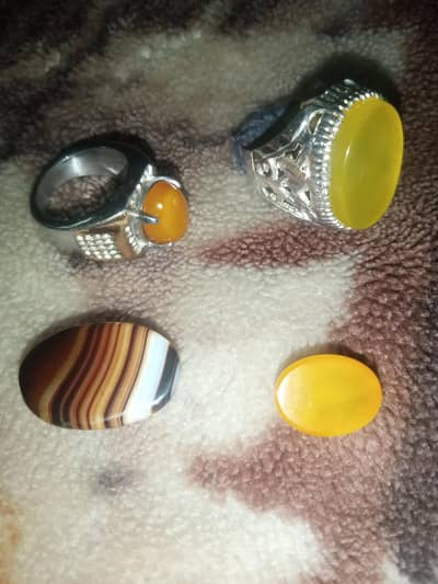 some stones and some rings