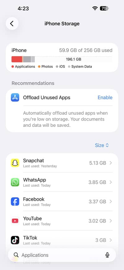 I phone 15 pro max jv 95 battery health 200 recycle genuine