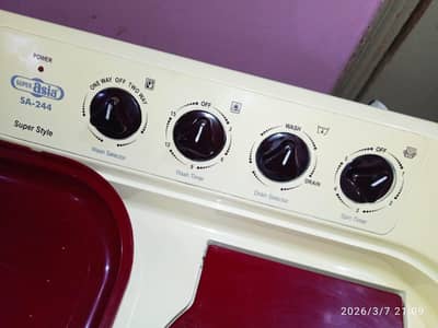 Super Asia washing machine twin tub model number SA244