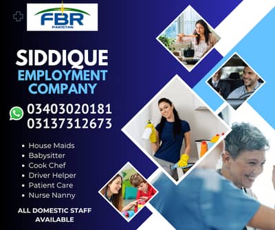 Maid / Cook/ Baby Care /Patient Care /Nurse /Couple / Kitchen Helper