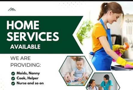 professional Maid, Cook, Baby Sitter, patient Attendant, Nurse, Helper