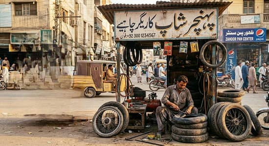 پنکچر بنانے والے کاریگر کی ضرورت