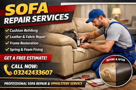sofa set, sofa repair