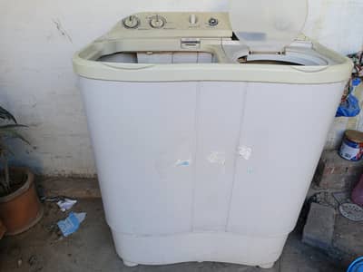 washing machine in working conditions