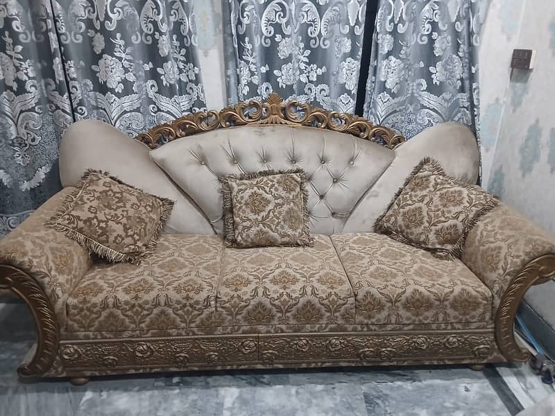 sofa set /7 seater sofa /Golden sofa set /crown sofa set 2
