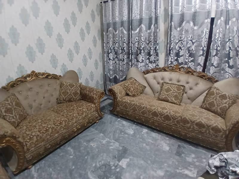 sofa set /7 seater sofa /Golden sofa set /crown sofa set 5