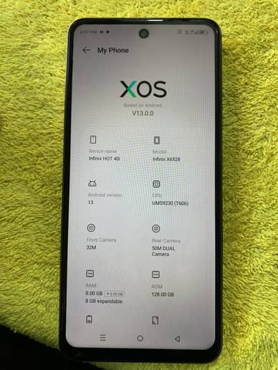 Infinix hot 40i 8/128 condition 10/10